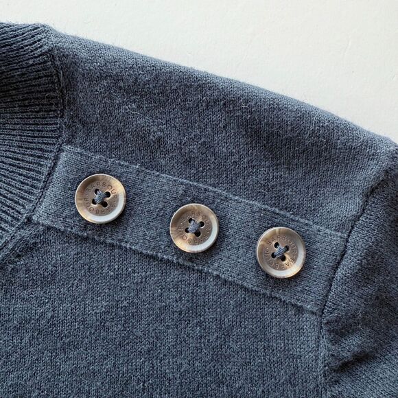 NWT Barbour Women's Genevieve Crewneck Jumper in Dark Navy Size 4 - Picture 7 of 13